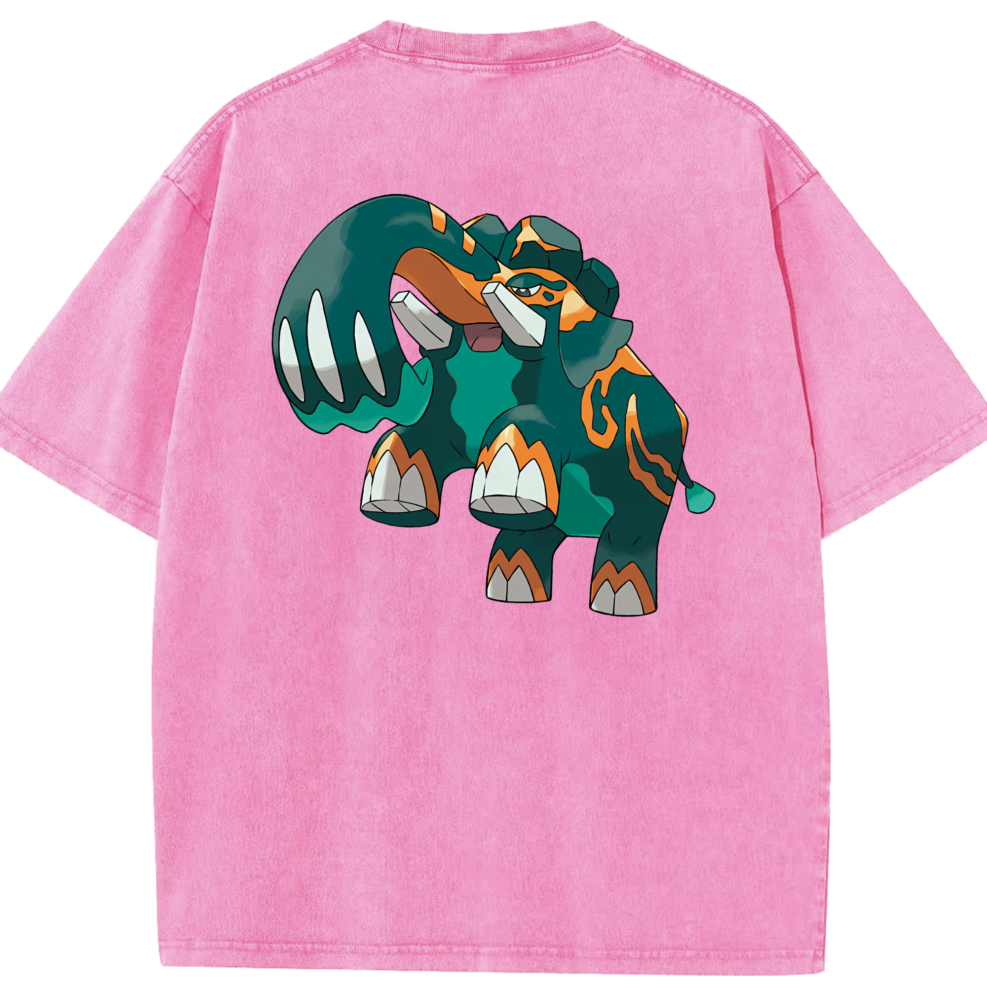 （画像用） ポケットモンスター Pokémon 綿100% ヴィンテージ風 半袖Tシャツ（背面プリント）
